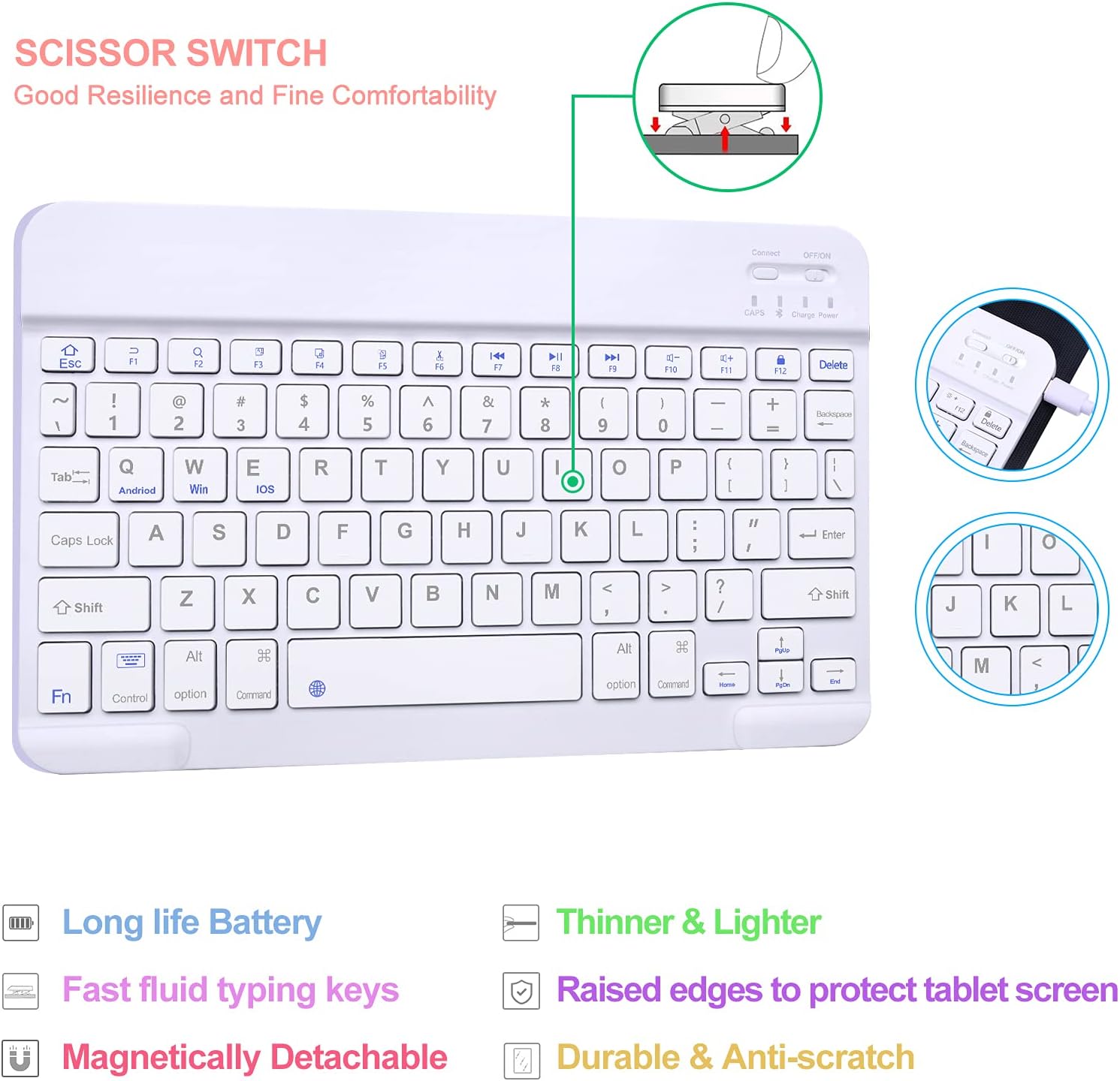 70% Off Everything iPad Keyboard Case 9.7 for iPad 6th Gen(2018), iPad 5th Gen(2017), iPad Air 2/Air, iPad Pro 9.7 inch Keyboard Case with Pencil Holder, Shockproof TPU Cover, Detachable Bluetooth Keyboard-Pink