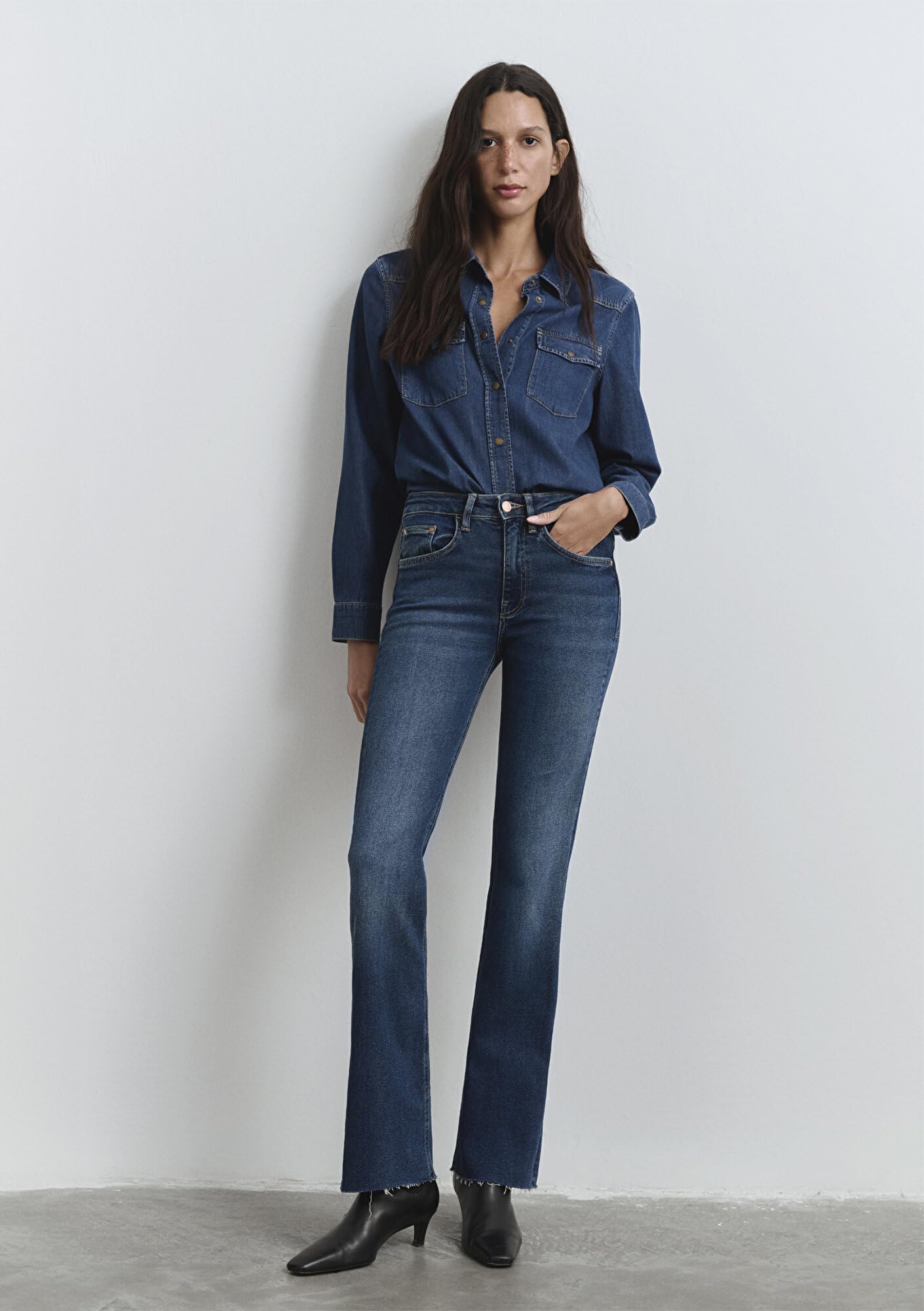 Maria Gold Denim Koyu Mavi Jean Pantolon 101225-80680