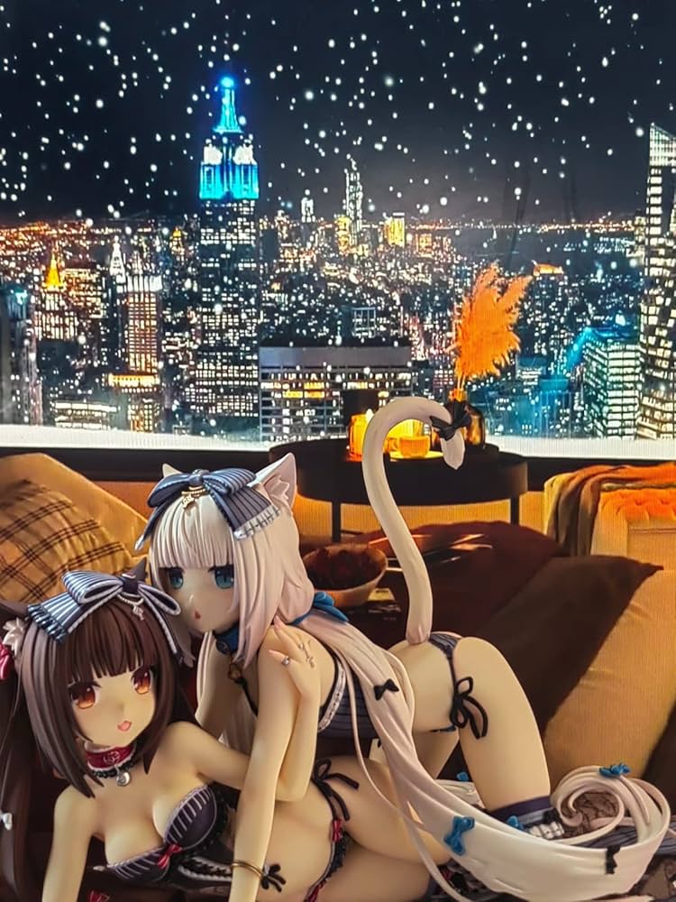 Amazon.co.jp: ネコぱら ショコラ＆バニラ 1/7スケール全高約