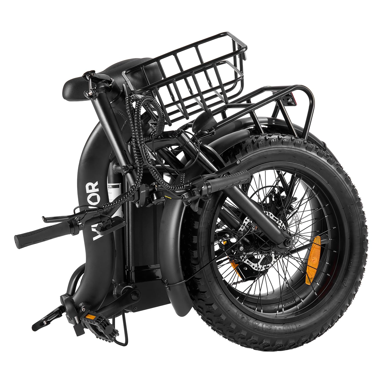 VEVOR Vélo Électrique Pliable Adulte, VAE 250 W, Batterie Amovible 25 Ah, Moteur sans Balais 36 V 25 km/h, Autonomie jusqu'à 70 km, Pneu Pneumatique, Boîte de Vitesses 7 Vitesses, Trajets Quotidiens