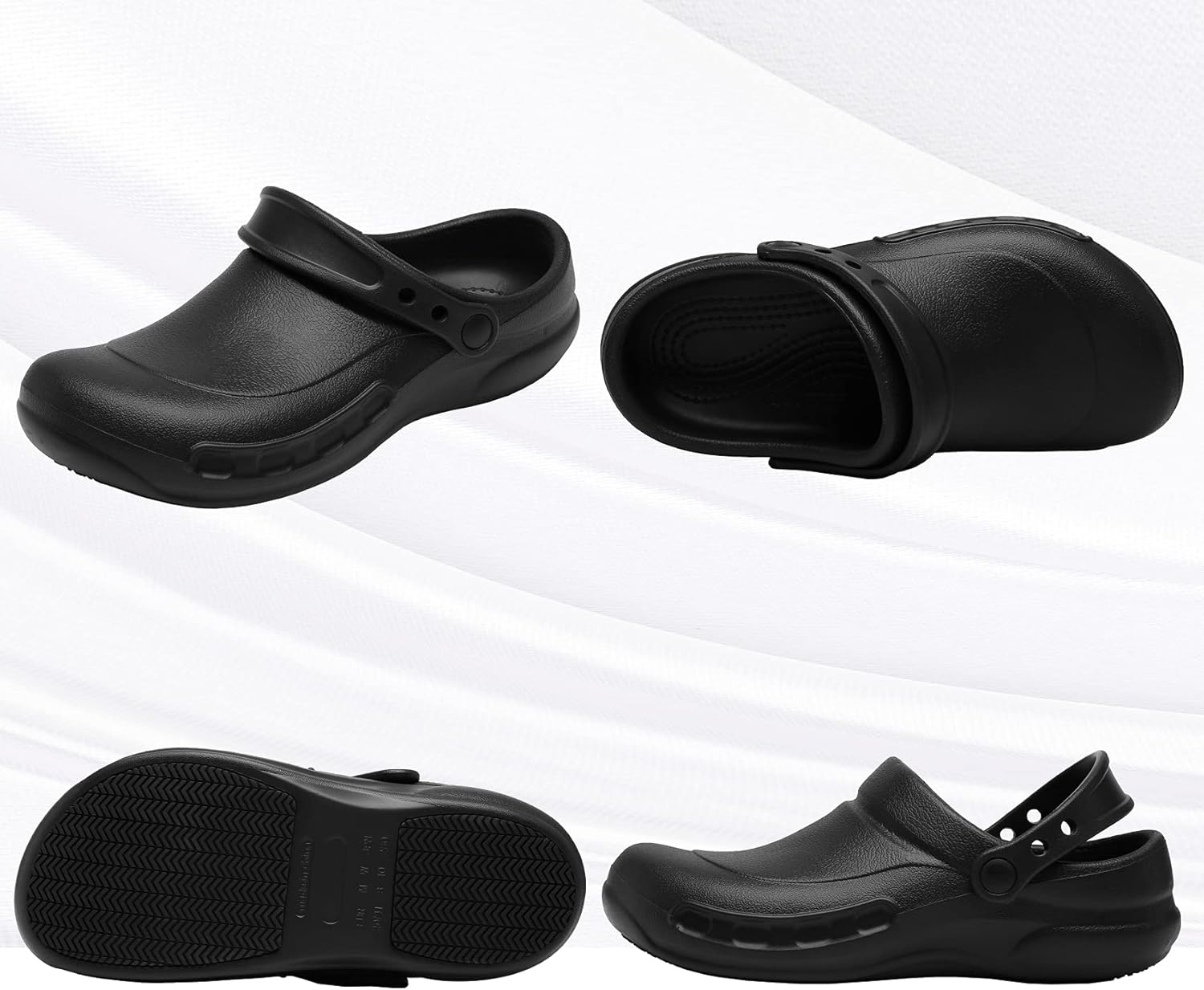 Unisex Oil Resistant Waterproof Chef Shoes Non Slip Kitchen Shoes for Men - Image 3