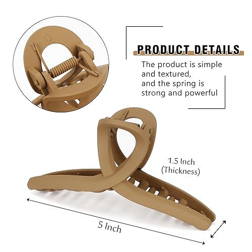 Miniatura 2 de Hold Everything - Pinza para cabello grueso y fino, pasadores de cabello grande para mujeres y niñas, cabello lacio, ondulado y rizado, clip de