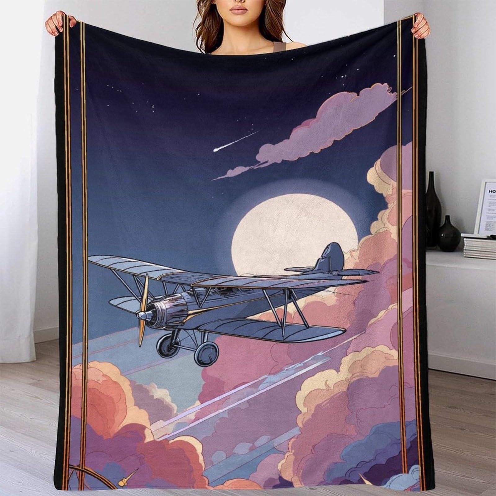 Couverture ciel étoilé 3D pour des soirées cocooning confortables dans votre salon