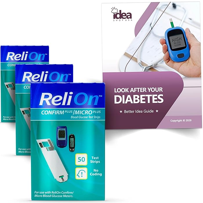 Buy Idea Shop USA ReliOn Confirm Micro Blood Glucose Test Strips, 50