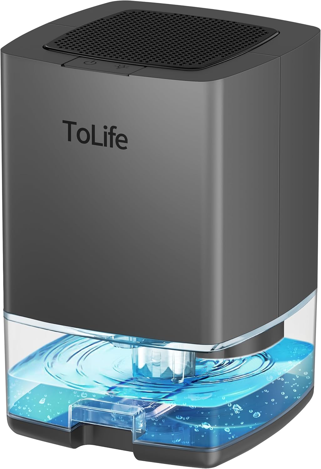 ToLife Dehumidifiers for Home 30 OZ Water Tank with Auto-Off 500 sq.ft Portable Small Dehumidifier for Bathroom Bedroom RV Closet Room 7 Colors LED Light