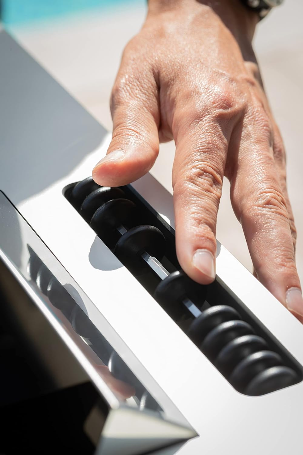 CORNILLEAU - Origin Outdoor Foosball Table – Weatherproof, Anti-Corrosion Steel, Premium Outdoor Gaming - White Edition