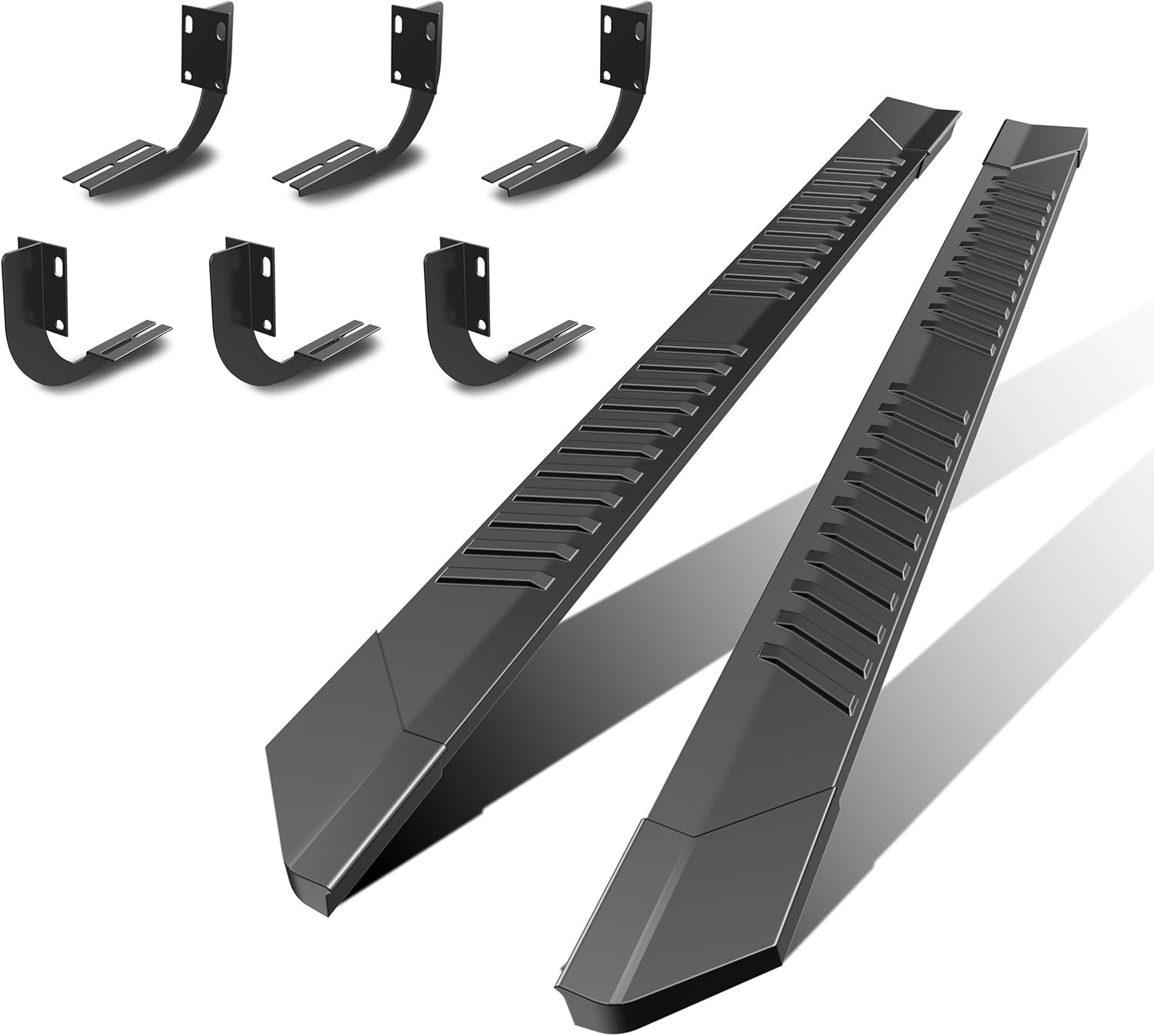 MOSTPLUS 6 inches Running Boards Bar Nerf Bar Compatible for 1999-2016 Ford F-250 F-350 Super Duty Crew Cab Side Step