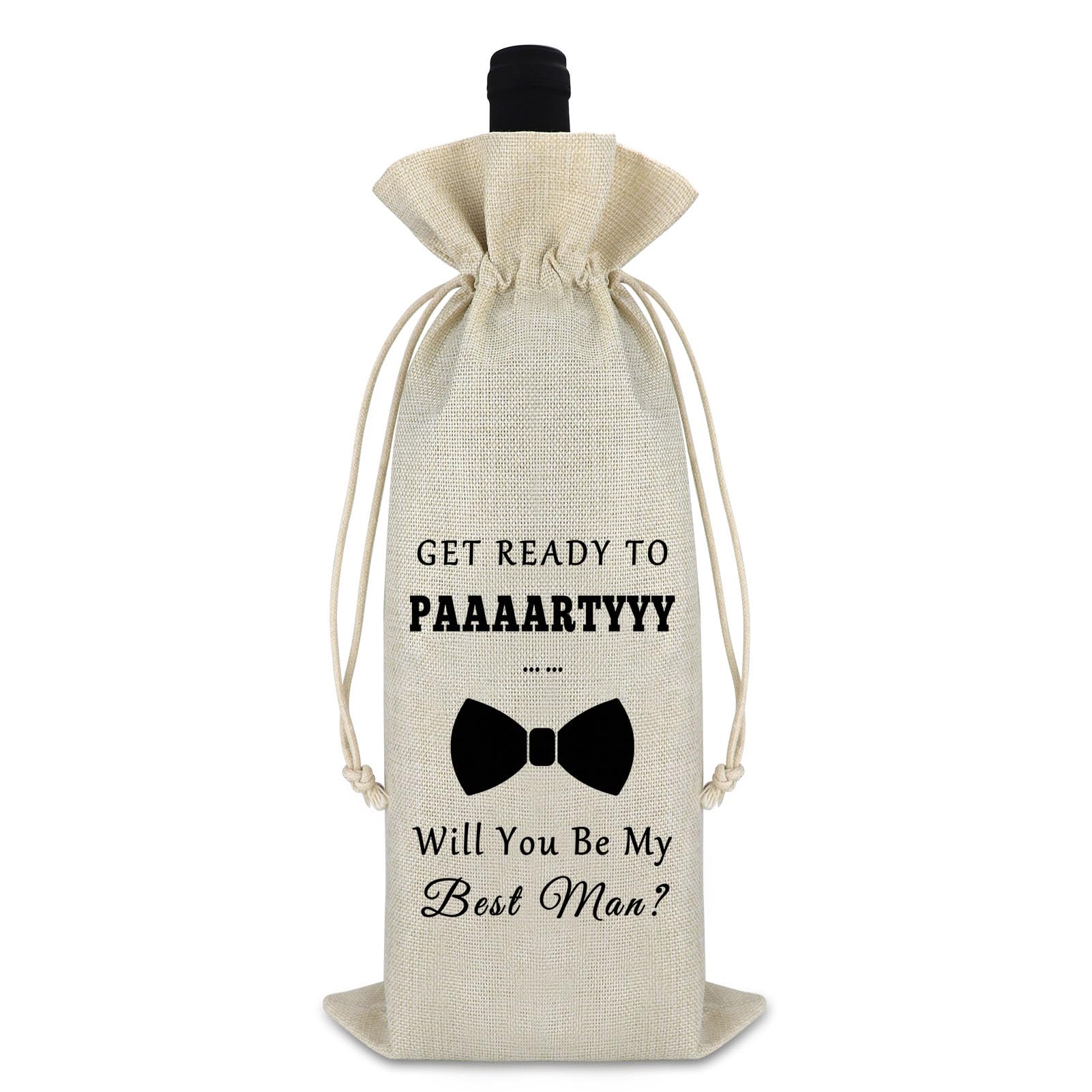 Best Man Proposal Gift Best Man Wine Bag Groomsman Proposal Gift Wine Bottle Bag BestMan Gifts for Wedding Father of the Groom Wine Wrap Bags Best Man Gifts from Groom