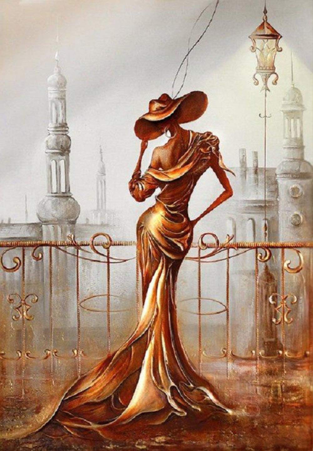 Peinture par numéros pour adulte et couple romantique décoration salon créative - 5
