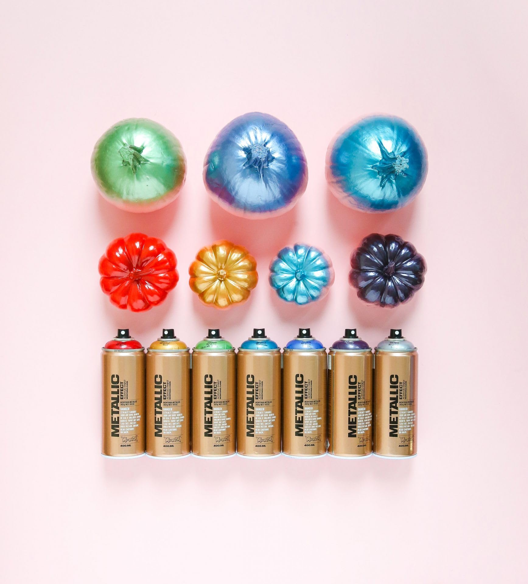 sprühdosen Juego Montana Metallic Box 6 x 400ml + Cabezales de recambio para pulverizador