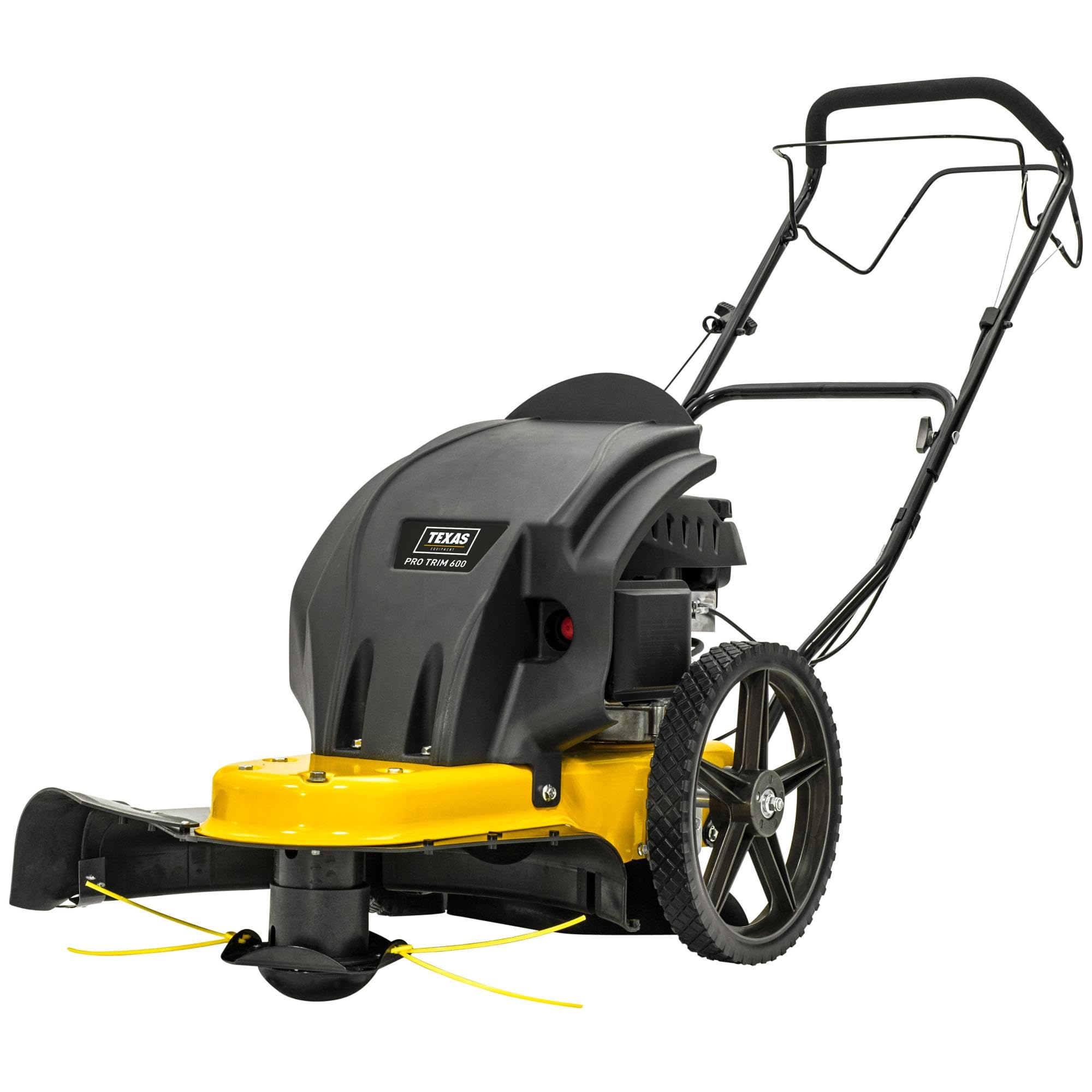 Texas Profi Wiesenmäher Hochgrasmäher Kreiselmäher Motorsense Rasenmäher Rasentrimmer Benzin Pro Trim 600 | 173cm³ | 4-Takt | 4PS | 60cm Arbeitsbreite | 45-90 cm Schnitthöhe