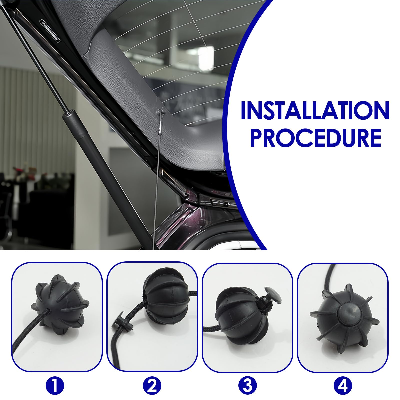 Corde Di Fissaggio Per Portapacchi Auto | 2 Pezzi | Compatibile Con Golf, Q5 E Altri Modelli