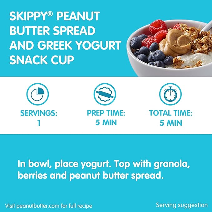 SKIPPY Crema de Maní con Proteína Vegetal, 16 oz (12 unidades) miniatura 7