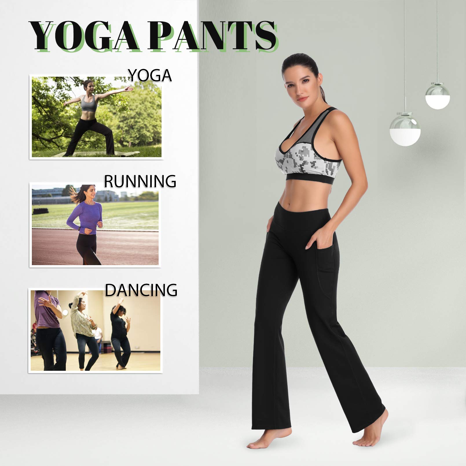 DAYOUNG Bootcut Yoga Hose Für Damen – Hoher Bund, 4-Wege-Stretch & Toll Für Training Und Alltag