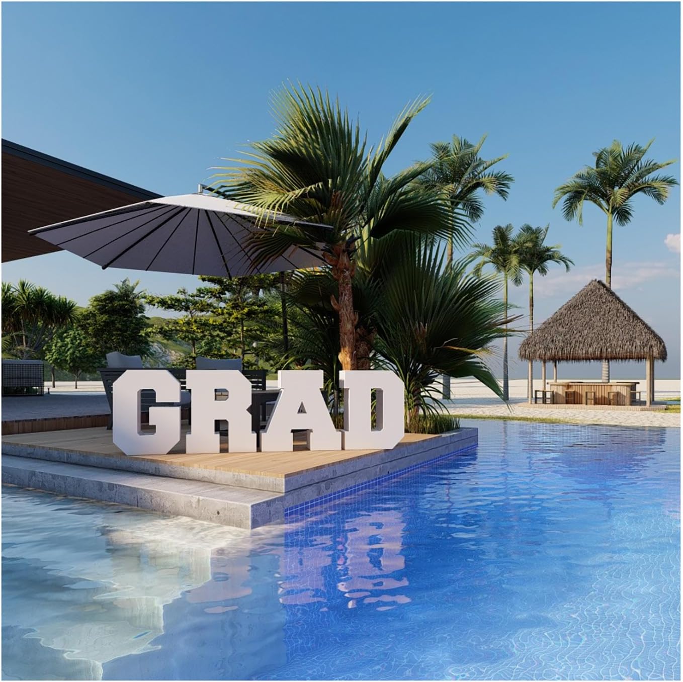 Standing Foam Letters 30 inches Big Styrofoam Alphabet Letters Unfinished Large Standing Letters Design for Wall Desk Decor, Party, Home Sign Board Decoration