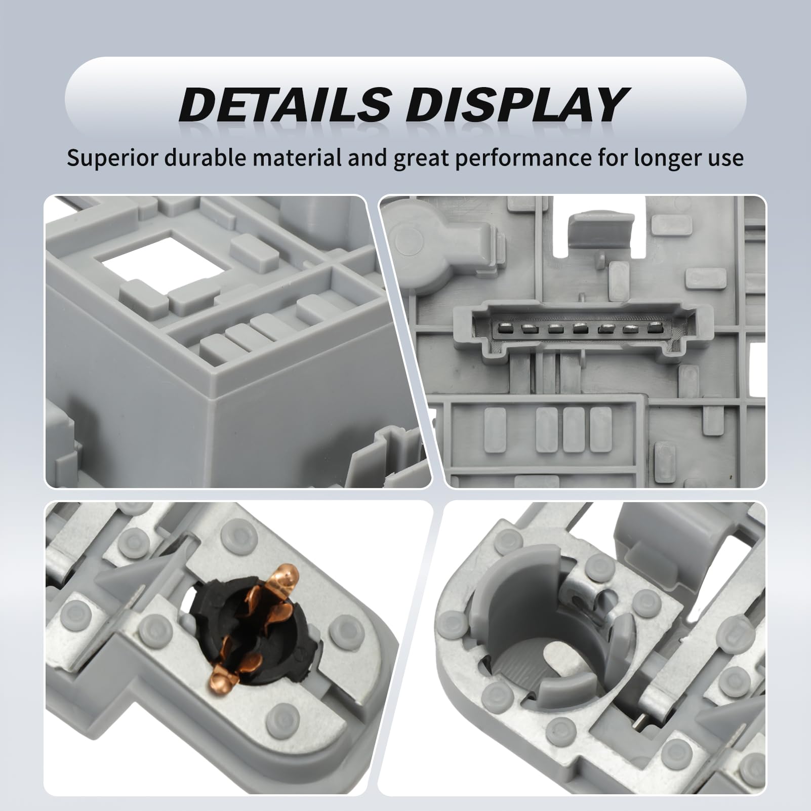 Support de lampe arrière gauche, plaque de circuit de feu arrière gris, support de lampe arrière compatible avec Classe C W204 Berline 2007-2010, 2048201500, 2048201600, 2115450328