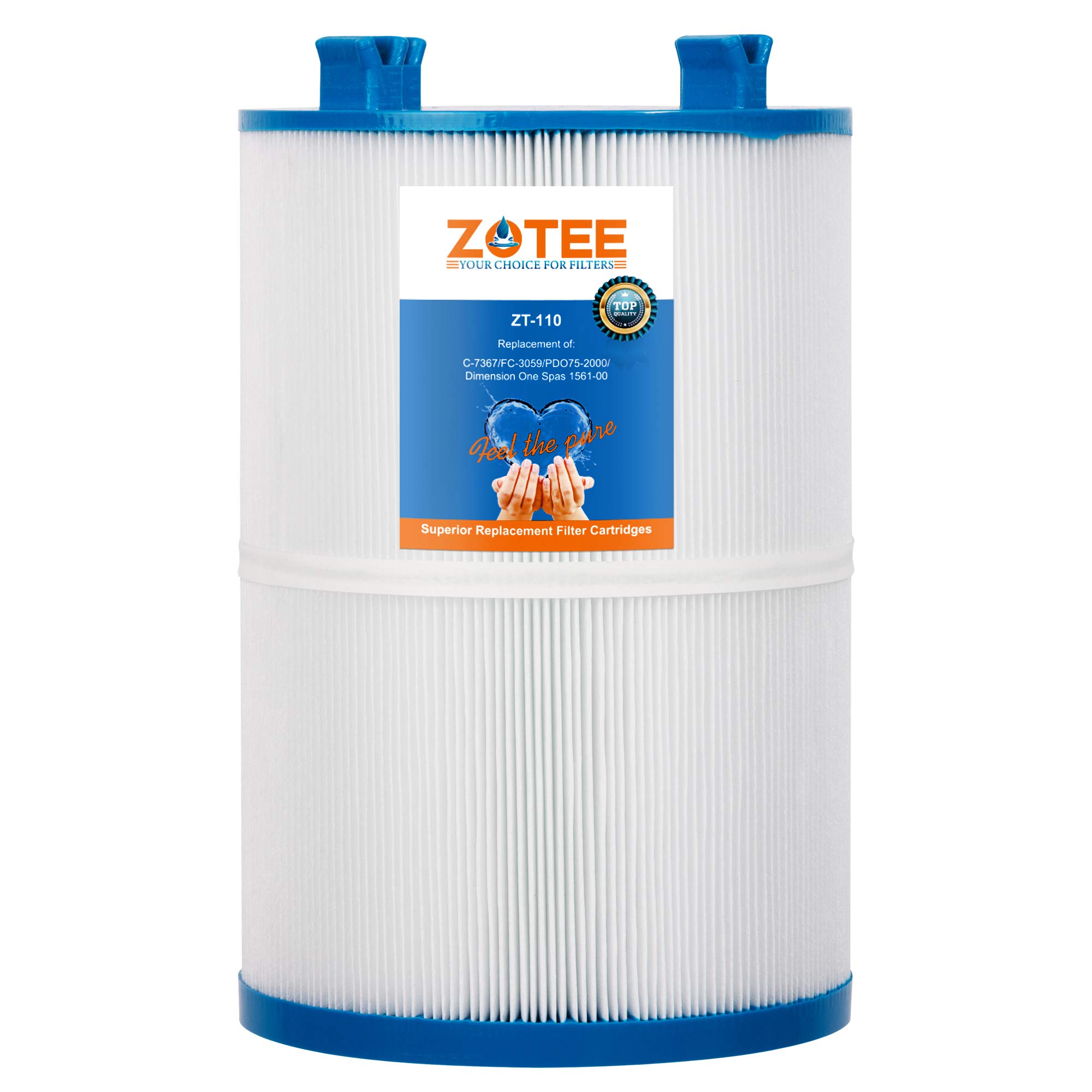 ZOTEE Filters 75 sq.ft.Pool Filter Replaces Dimension One 1561-00, PDO75-2000, Filbur FC-3059, C-7367, Darlly 70759,PDO75-2000, Baleen Filters AK-60035, Hot Springs Spa Filters, 1 Pack