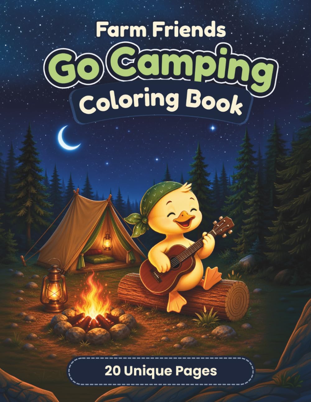 Farm Friends | Go Camping Coloring Book: Nature Trails and Campfire Adventures with Farm Animals (Happy Little Paws)