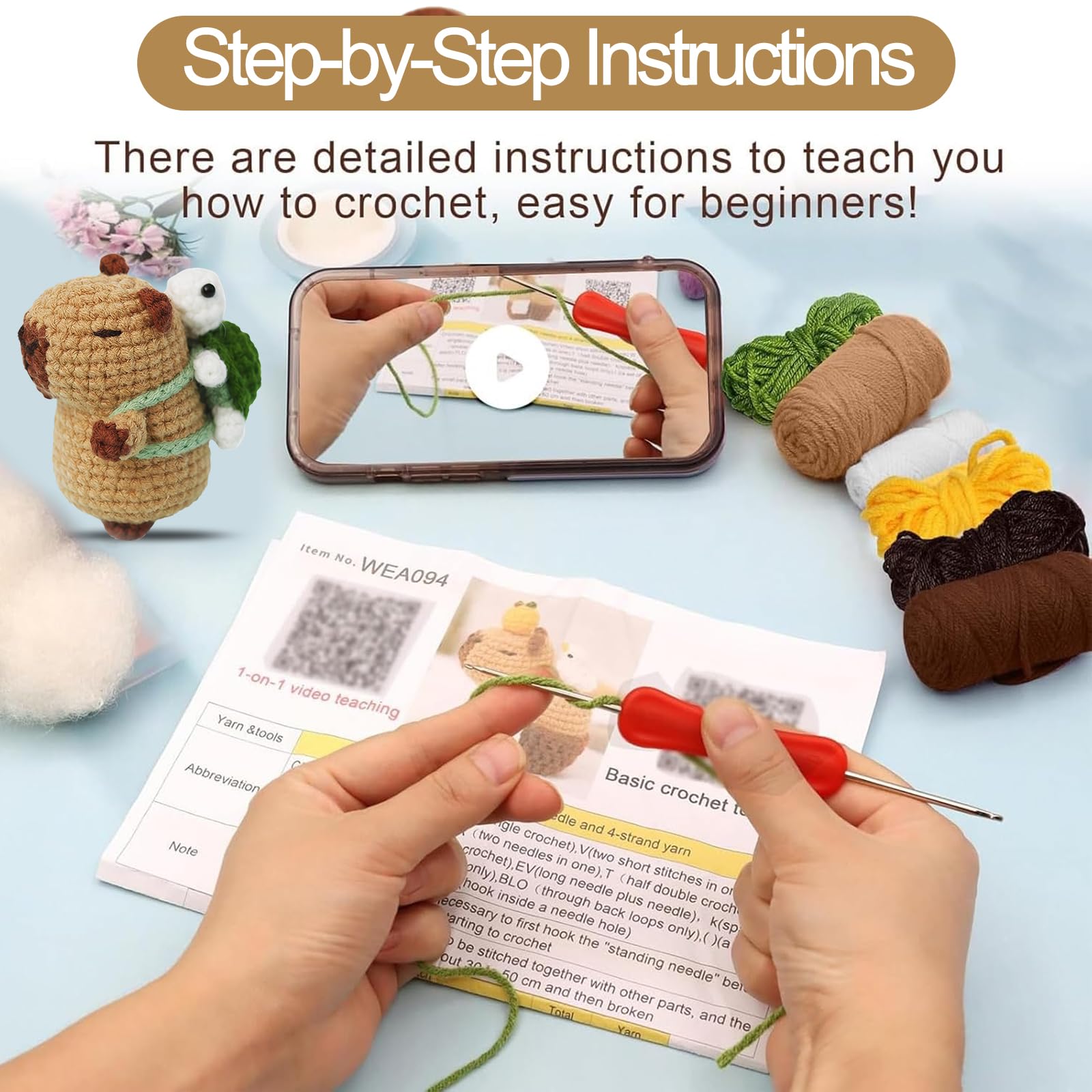 Beginners Crochet Starter Kit 1 Set - Image 4