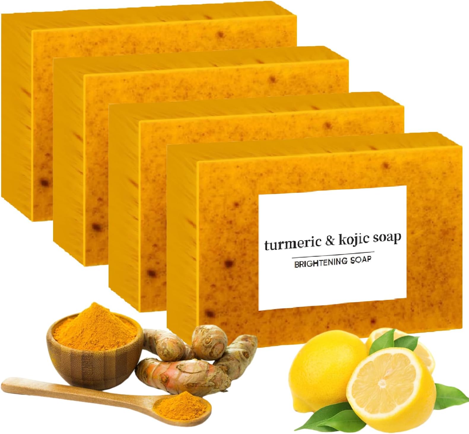 Lemon Soap, Soap with Vitamin C, Lemon, Collagen, Shea Butter More Moisturizing for Face and Body (4)