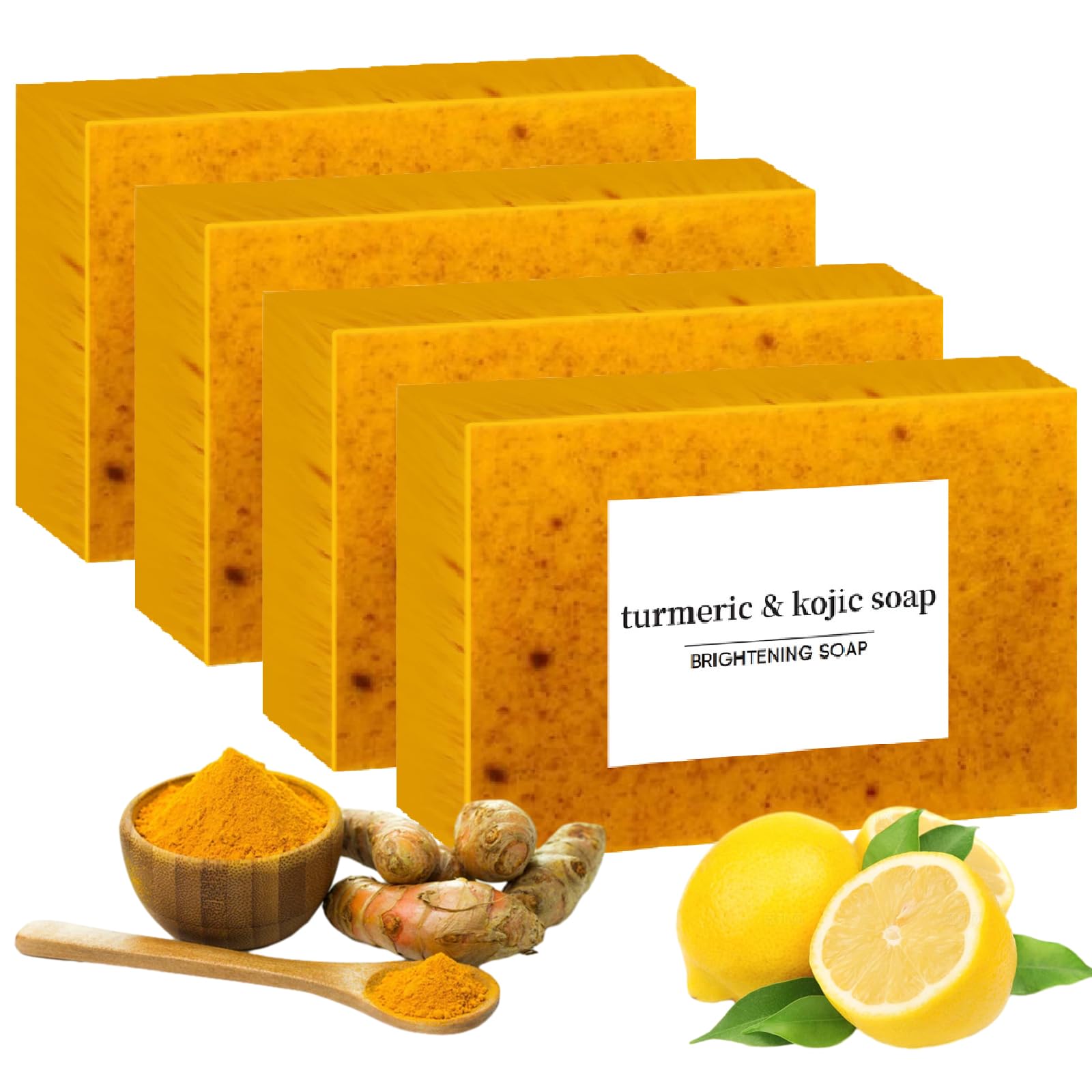 Lemon Soap, Soap with Vitamin C, Lemon, Collagen, Shea Butter More Moisturizing for Face and Body (4)