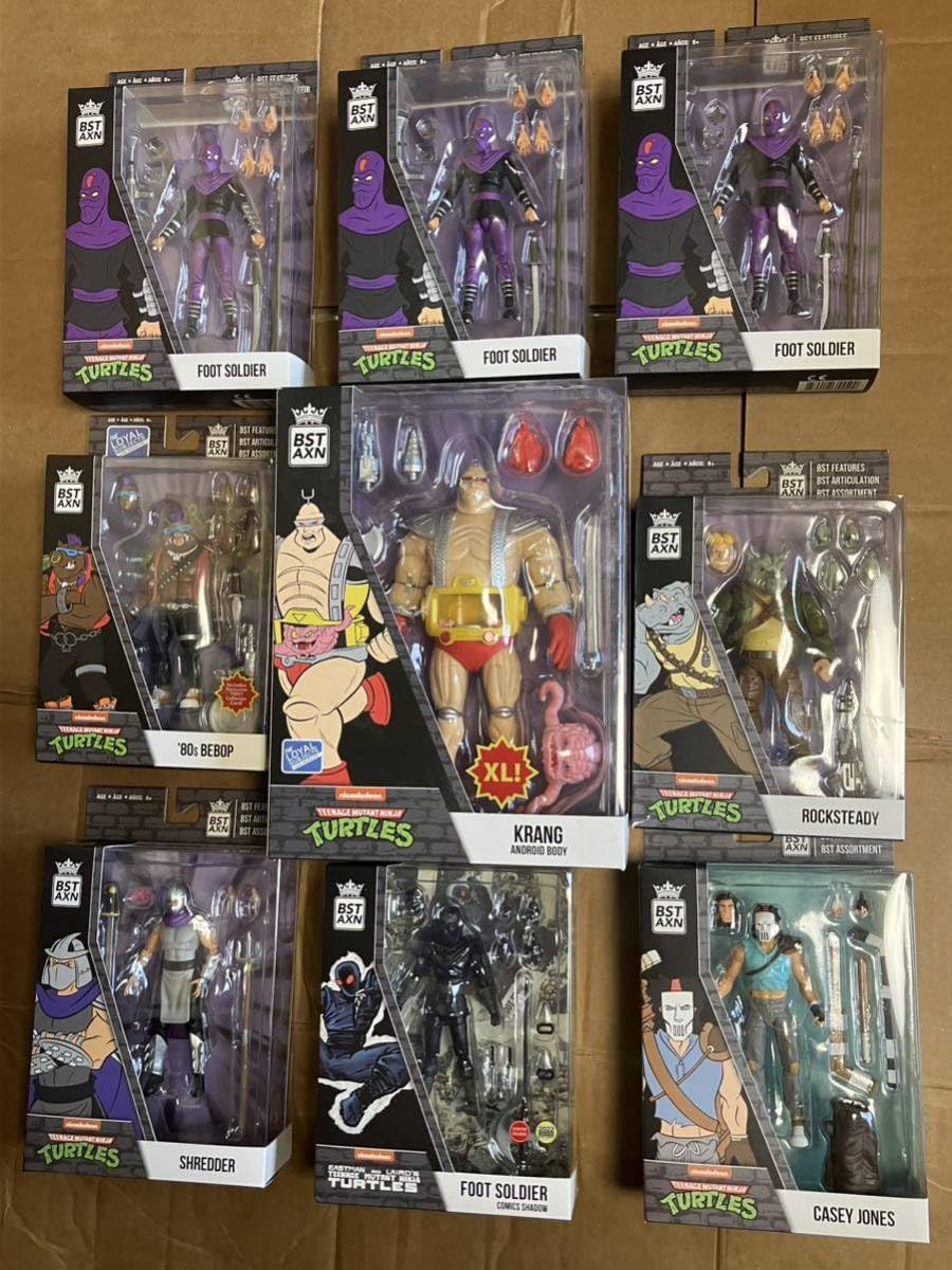 タートルズ フィギュアセット　シュレッダー　ビーバップ　ロックステディ NECA ミュータントタートルズ ビーバップ ＆ ロックステディ