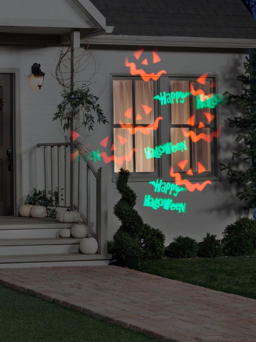 Gemmy Happy Halloween Whirl-a-Motion with Strobe Projection Light