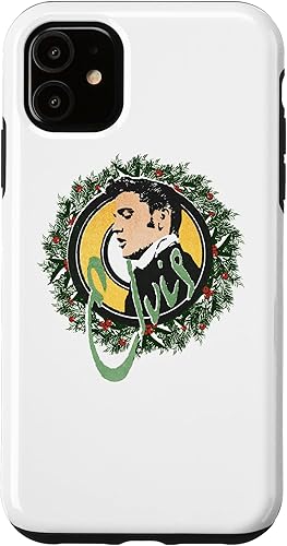 iPhone 11 Elvis Presley - Funda oficial de corona de Navidad