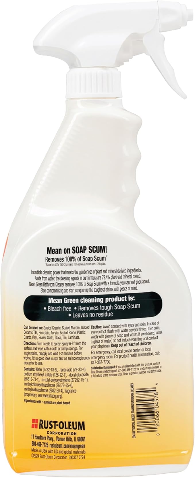 Mean Green Limpiador de Baño Espumoso, Brisa Tropical, 32 oz miniatura 2