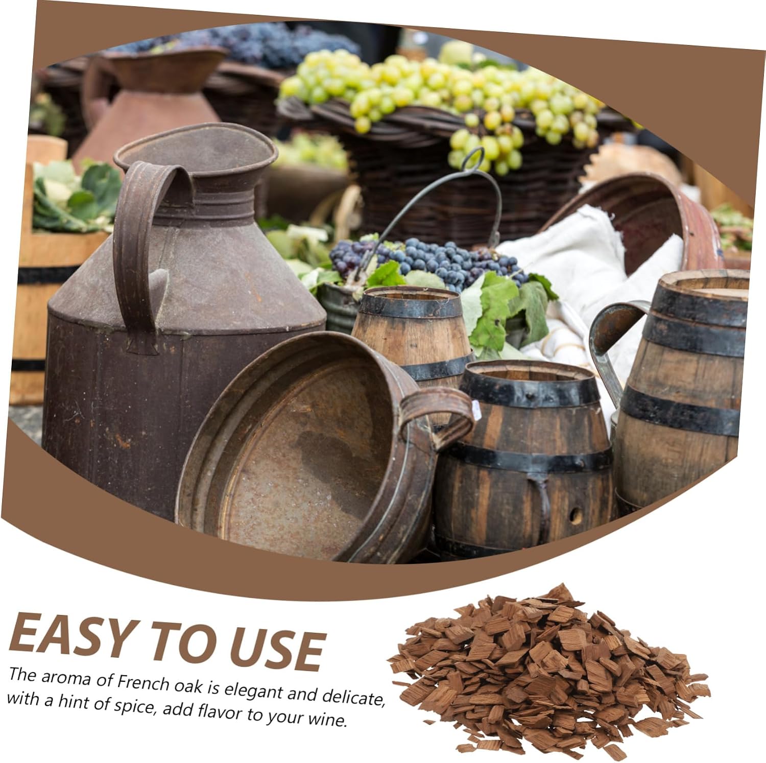 1pack Oak Wine Chips Home Brewing Wine Making Supplies Oak Chips for Medium Toasted