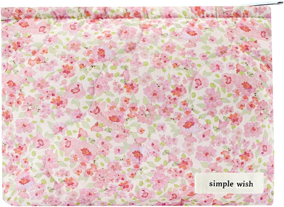 Sunwel Fashion Floral Makeup Bags Cute Cosmetic Bag for Women Girls