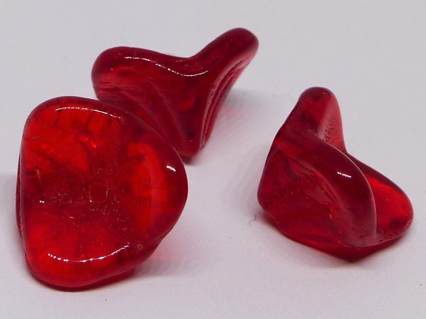 Lenka Republika 15(PCS) X 12(mm) LARGE CZECH GLASS TRUMPET FLOWER BELL PETAL CUP BEADS - AMETHYST - C045