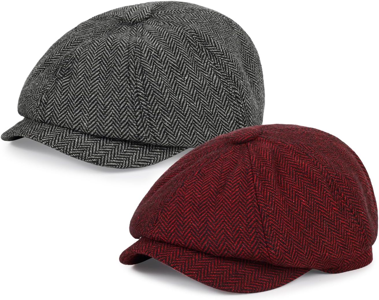Newsboy Cap for Men Cotton 8 Panel Men's Flat Cap