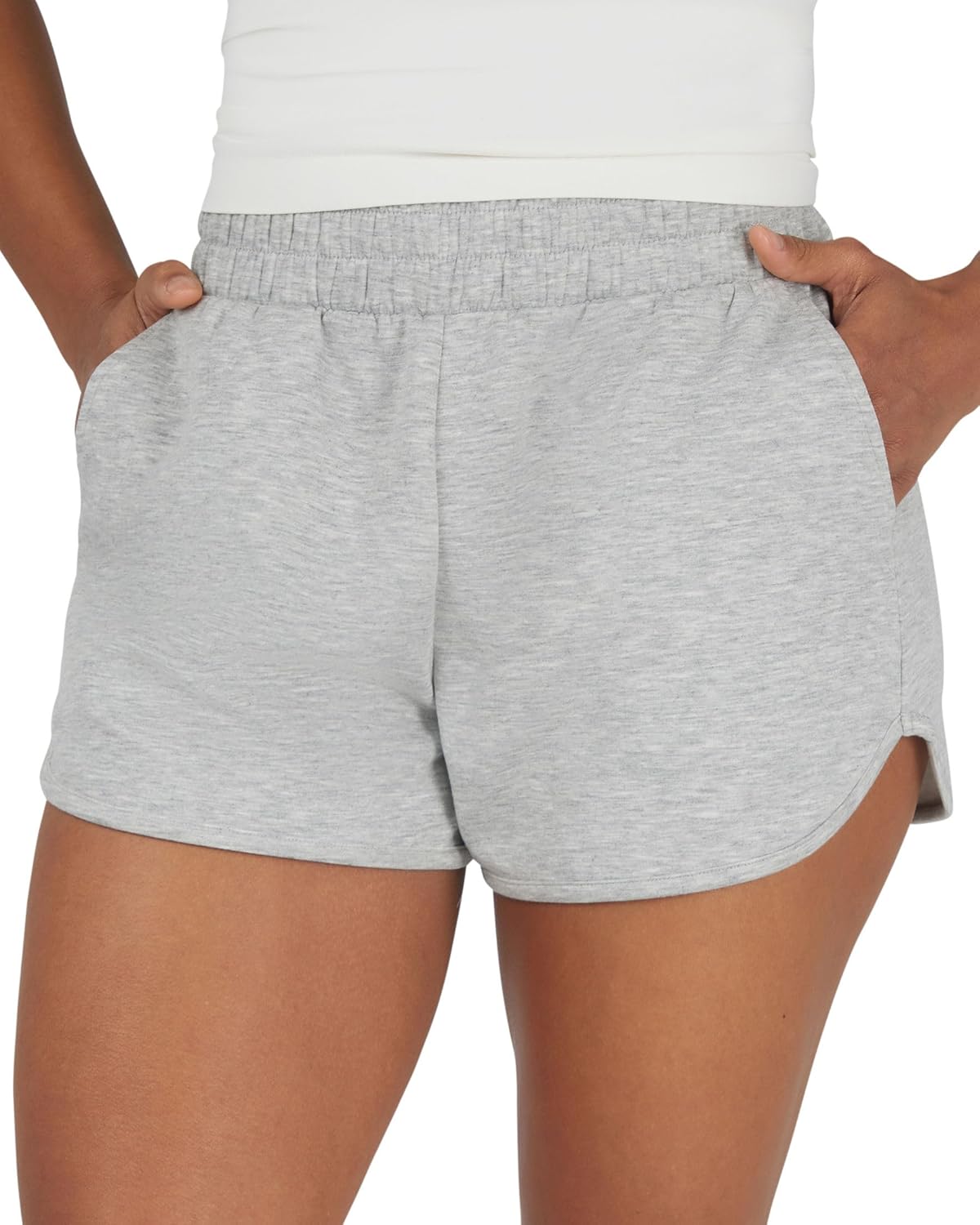 90 Degree By Reflex Ultra Soft Tulip Hem Short 2 Pack Lounge Relaxed Fit Active Pocket Shorts for Women - Image 4