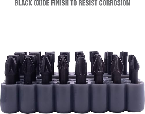 Miniatura 4 de OEMTOOLS 25960 Juego de brocas de impacto de 33 piezas, juego de brocas de impacto ideal para aplicaciones de alto par, juego de puntas de