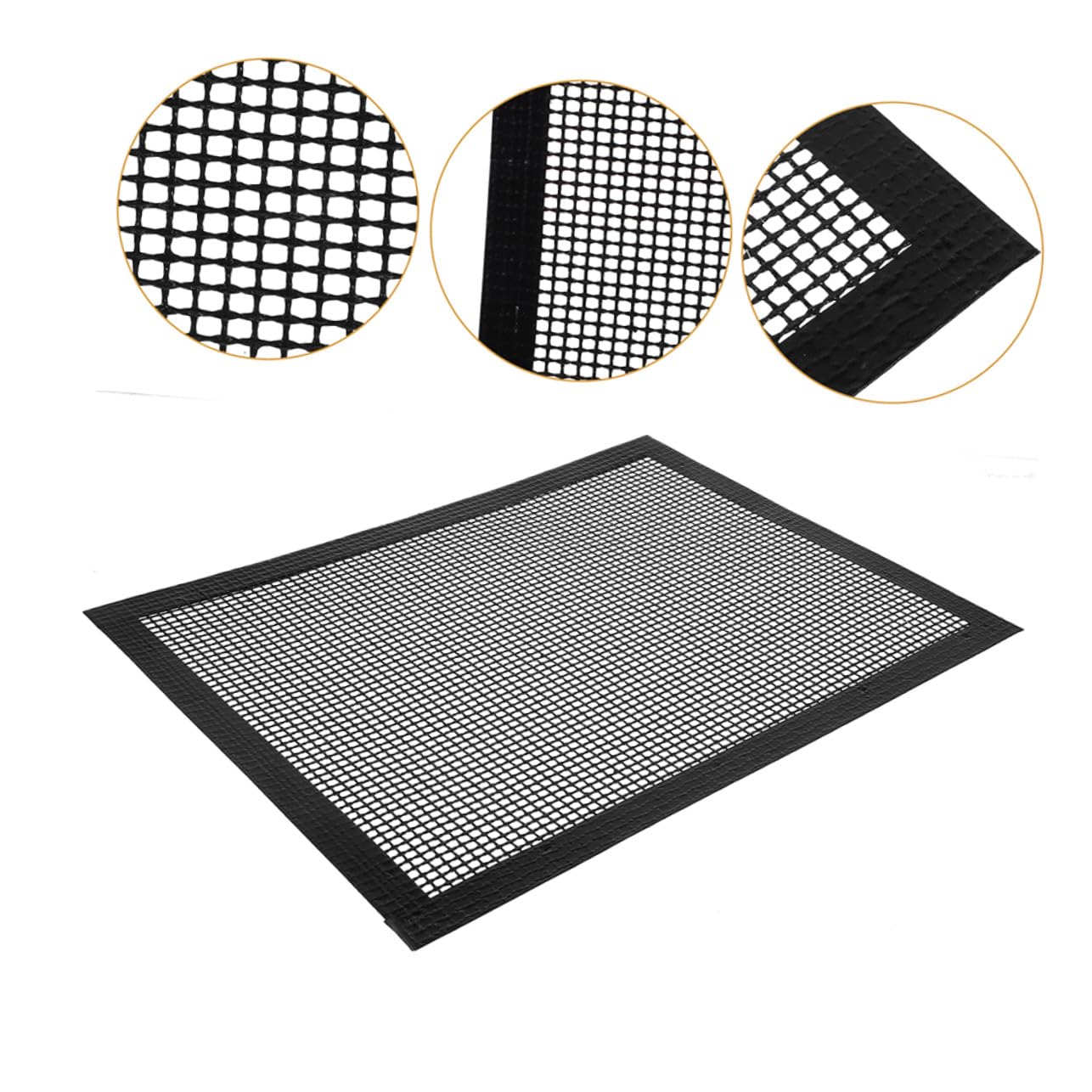 BESPORTBLE 3 Piezas Alfombrillas Bbq de Malla Antiadherentes Reutilizables y Resistentes al Tapetes para Parrilla Gas Eléctrica Distribución Uniforme de Fácil
