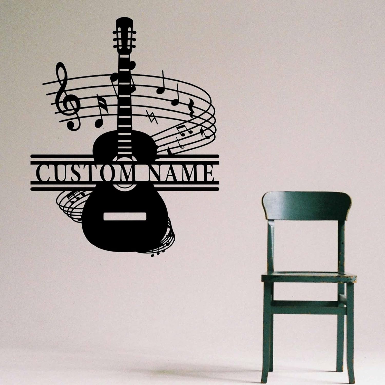 Custom Guitar Metal Sign Art, Personalized Guitar Metal Wall Art, Guitar Wall Hanging For Decoration, Guitar Metal Wall Decor, Guitar Metal Wall Decor ，Musical Room Wall Decor, Band Room Decor