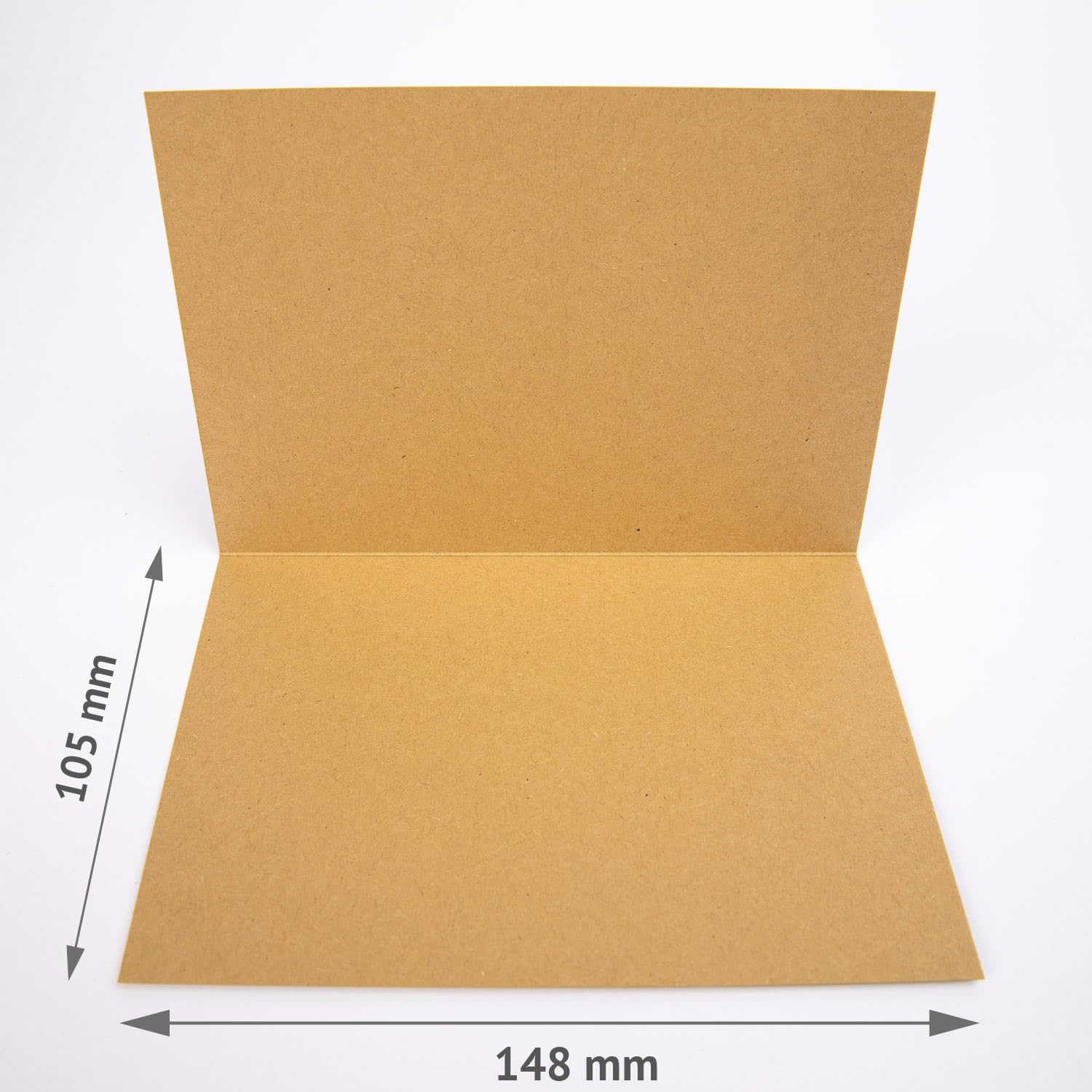 PresentFill Klappkarten blanko in Diamant Weiß - 50 Faltkarten A6, Klappkarte ideal zum Karten selbst gestalten, beschriften oder bedrucken - passend für C6 Umschläge