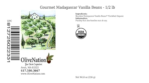 Miniatura 2 de OliveNation Premium bourbon-Madagascar Vanilla Beans, granos enteros secos, 12 libras (50-60 frijoles)