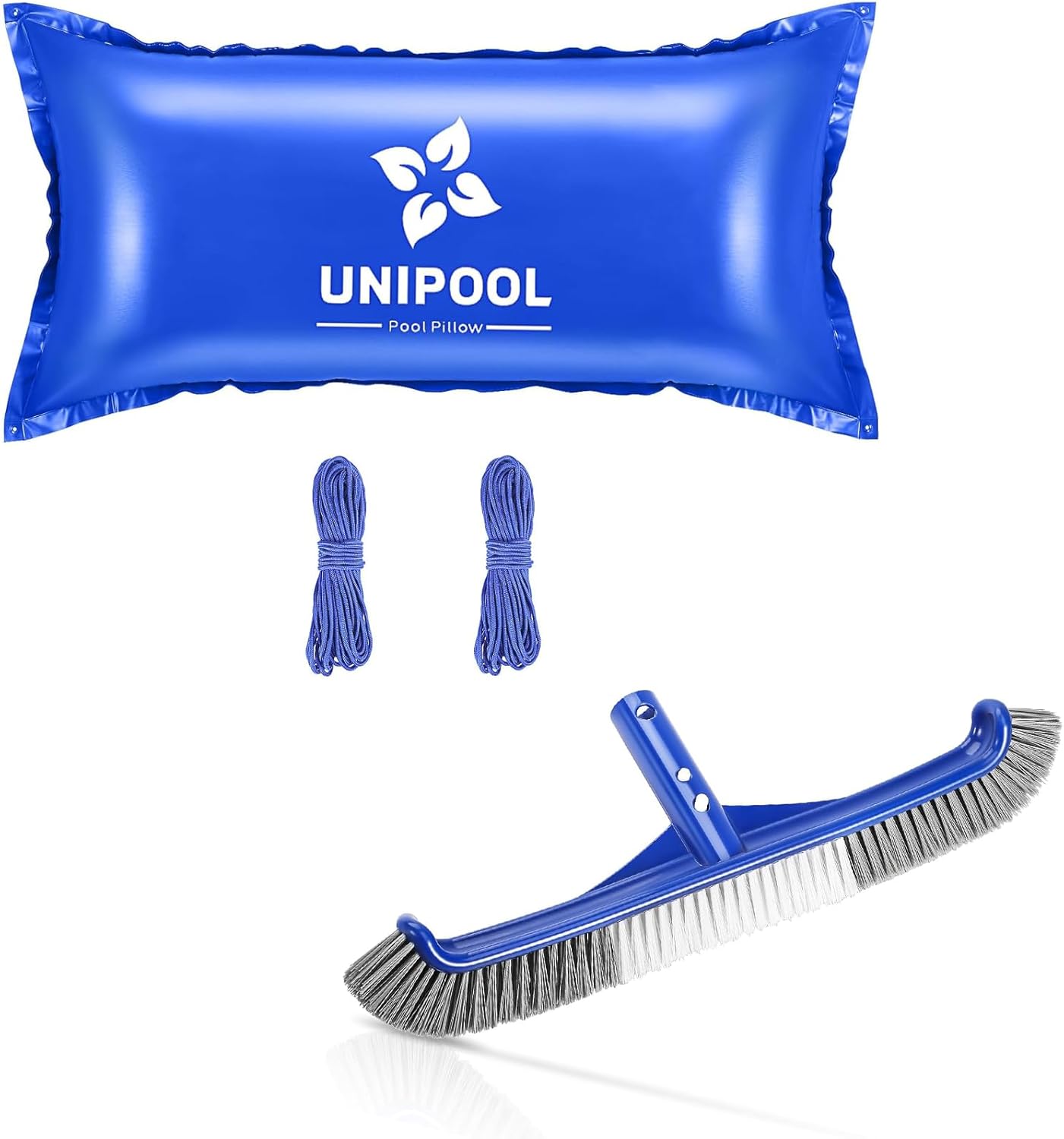 17.5" Pool Brush Head& l 4 x 8 Ft, Pool Pillow for Above Ground