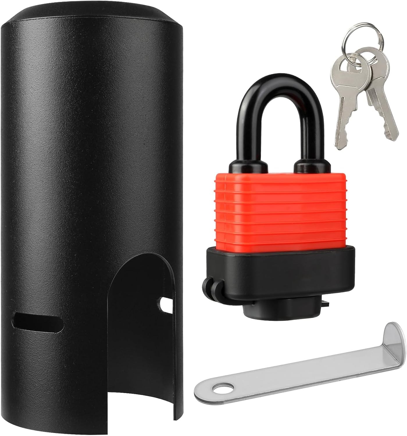 Outdoor Faucet Cover & Water Spigot Lock - Child Proof Spigot Lock with Key | Fit for Garden Hose Bibbs, Vandal Resistant Heavy Duty Design | Double Check Sizes for faucets (Small)