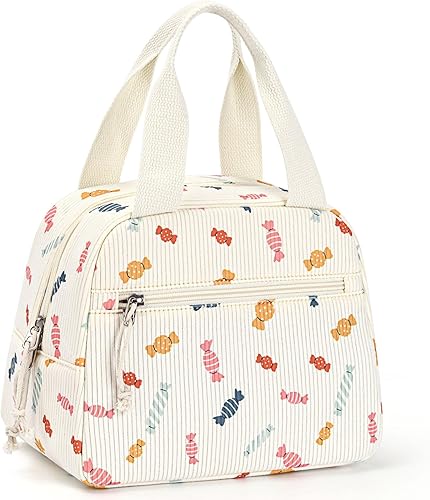 Miniatura 9 de Bolsa de almuerzo, bolsa de almuerzo aislada para mujeres y hombres, lonchera impermeable, bolsa de almuerzo tipo tote de gran capacidad,