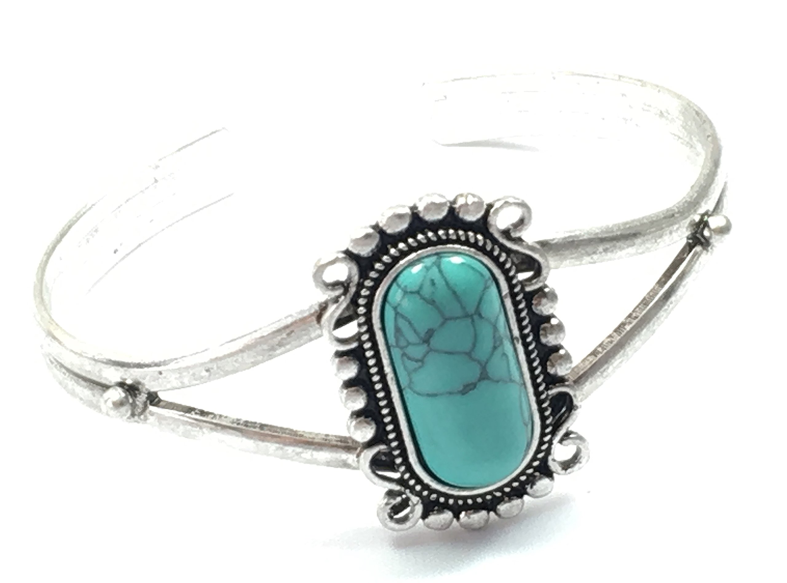 Twilight saga: Bella jewellery bangle, bracelet, Gothic bracelet accessories, antique silver-plated, turquoise gemstone