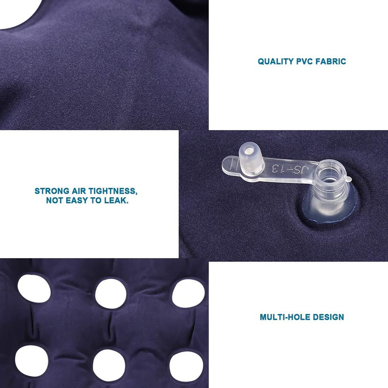 Cojín para Silla De Ruedas para Úlceras por Presión - Cojines Inflables para Úlceras por Presión para Aliviar La Presión - Cojines para Úlceras por Presión para Sent,Blue