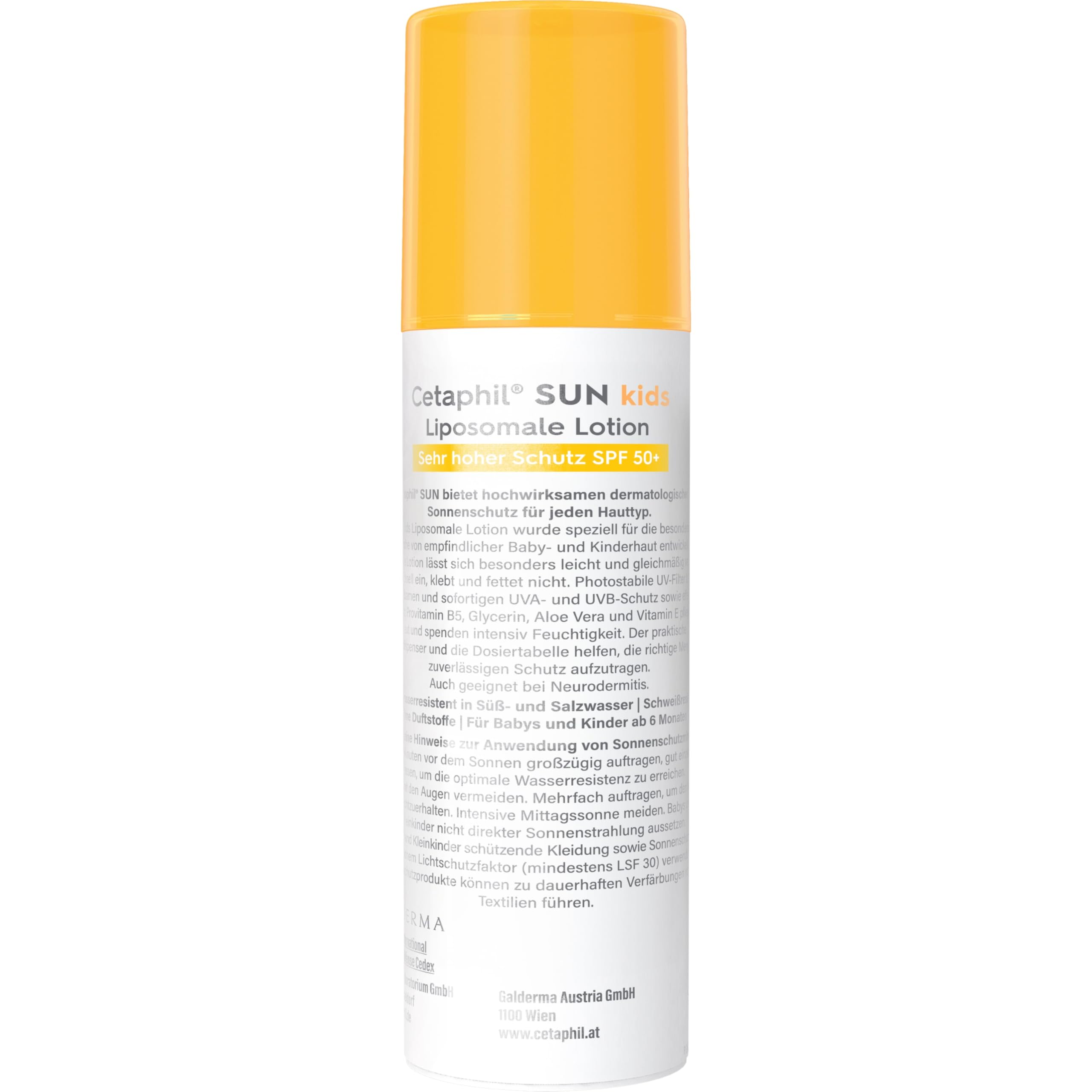 Cetaphil SUN Kids Liposomale Sonnenlotion SPF 50+, 2x150ml, Feuchtigkeitsspendender Sonnenschutz im Pumpspender für empfindliche Baby-Kinderhaut, Leicht verteilbare Sonnencreme, Extra wasserresistent