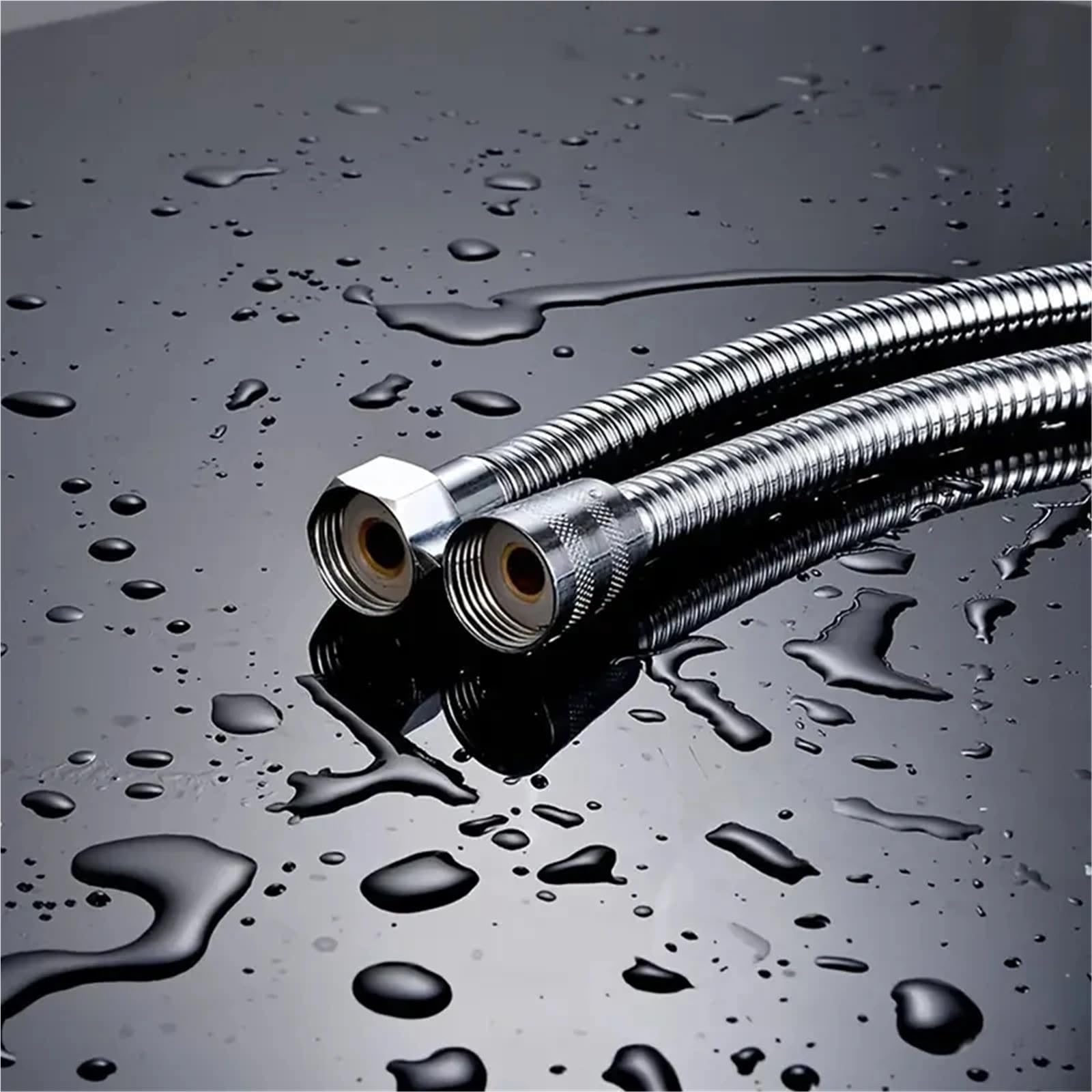 Manguera Ducha Manguera for Ducha de baño, Tubo Flexible de Acero Inoxidable, Cabezal de Ducha, fontanería for Accesorios de baño(3.0 M)