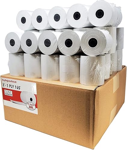 Miniatura 18 de BuyRegisterRolls - (1000 rollos) 3 1/8 pulgadas x 230 pies, rollos de papel térmico para recibos (55 GSM, papel alemán de calidad premium)