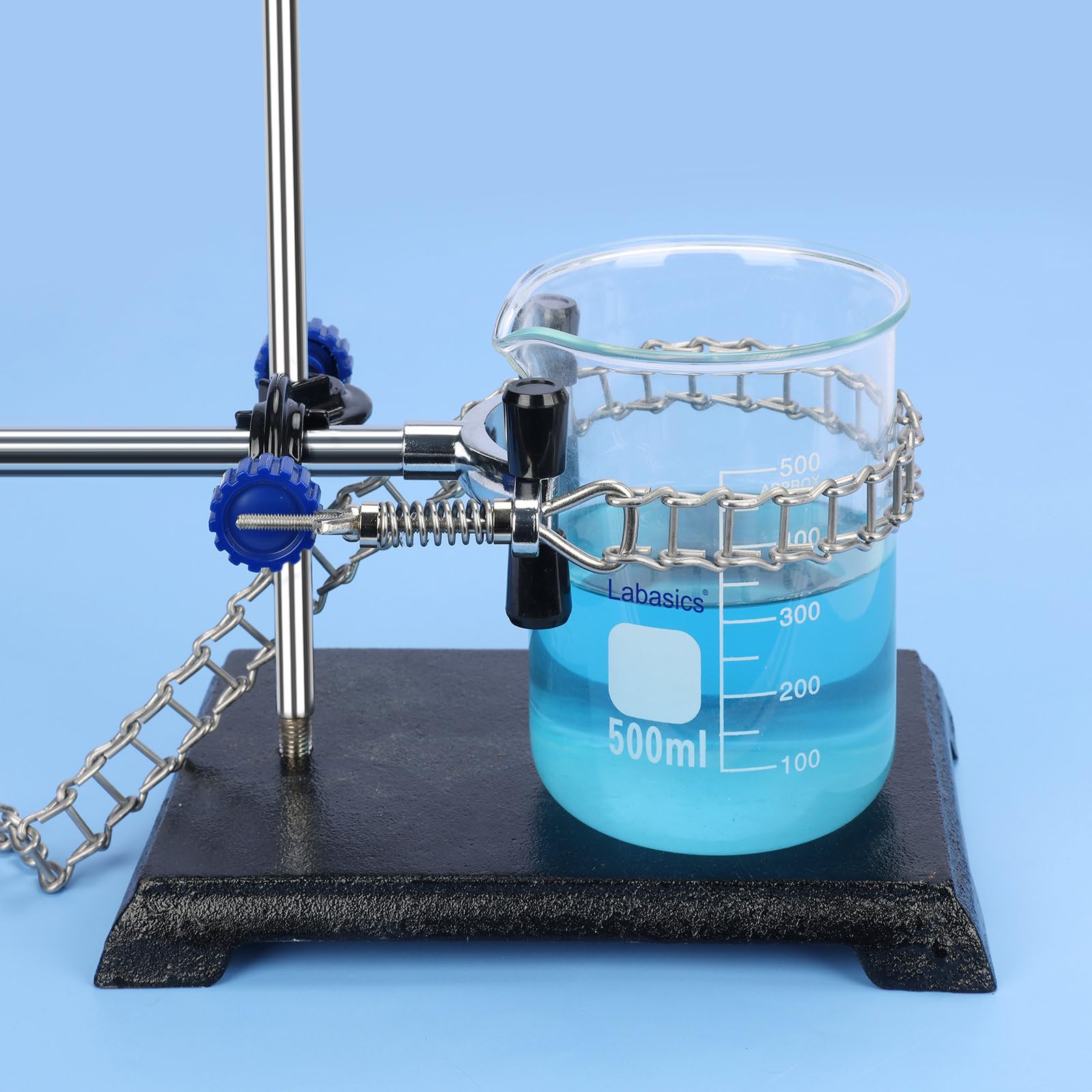 Labasics Support de Pince à Chaîne de Laboratoire, Pince de Verrerie de Laboratoire Réglable avec taille de Maintien de 3,99-14,5 cm pour Béchers, Fioles, Condensateurs, Accessoires de Laboratoire