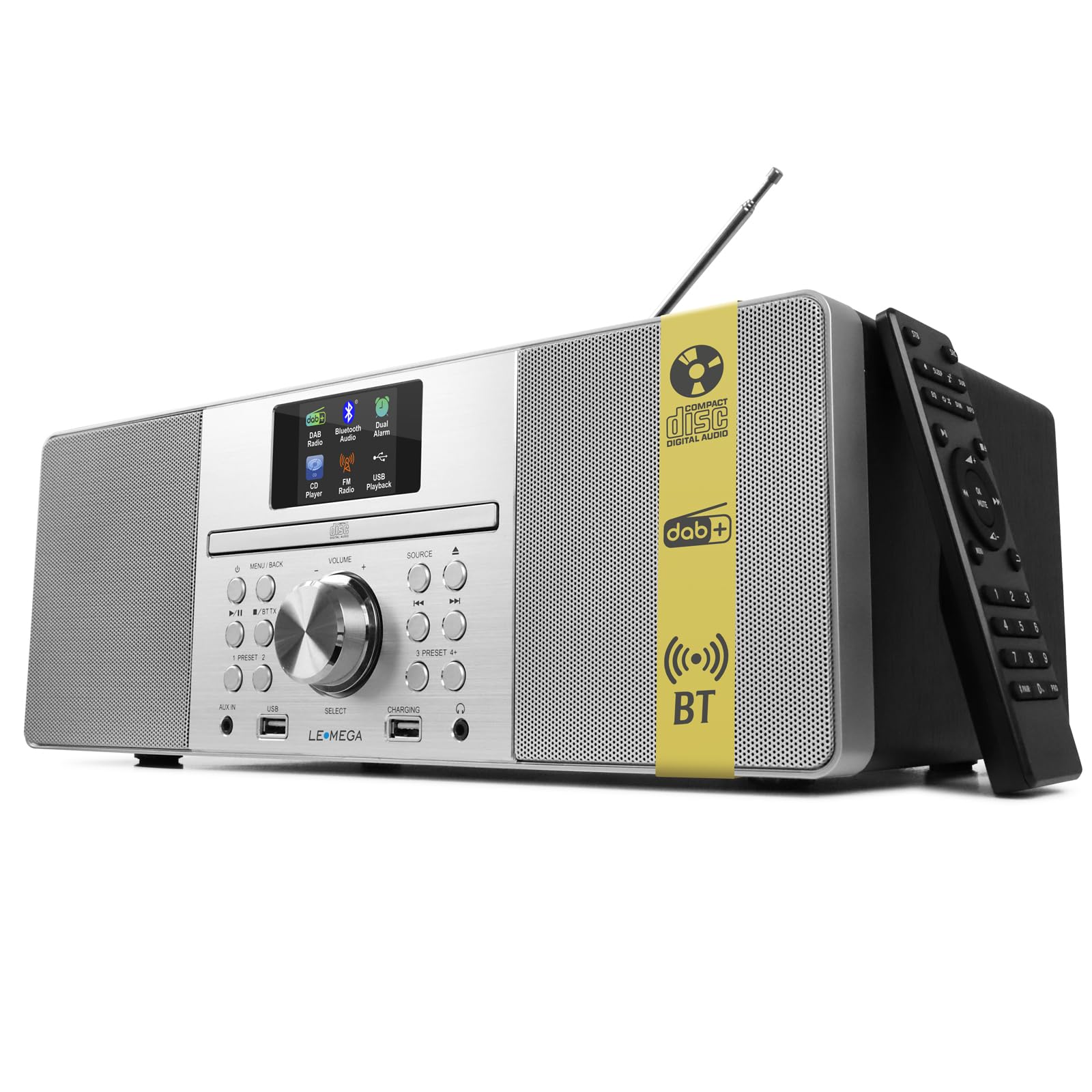Ｒａｄｉｏ　Ｓｈｏｗ　ＣＤ LEMEGA MSY1+ CD Player with FM Radio, Bluetooth Streaming, 80W