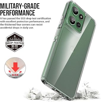 for Motorola Moto-G-Power (2025/2026) Case: Military-Grade Shockproof Phone Cover with Tempered Glass Screen Protector, Anti-Scratch & Reinforced Bumpers - Crystal Clear